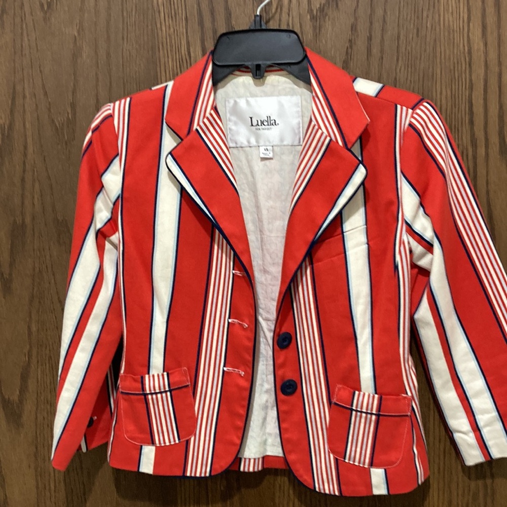 Luella for Target red white and blue blazer